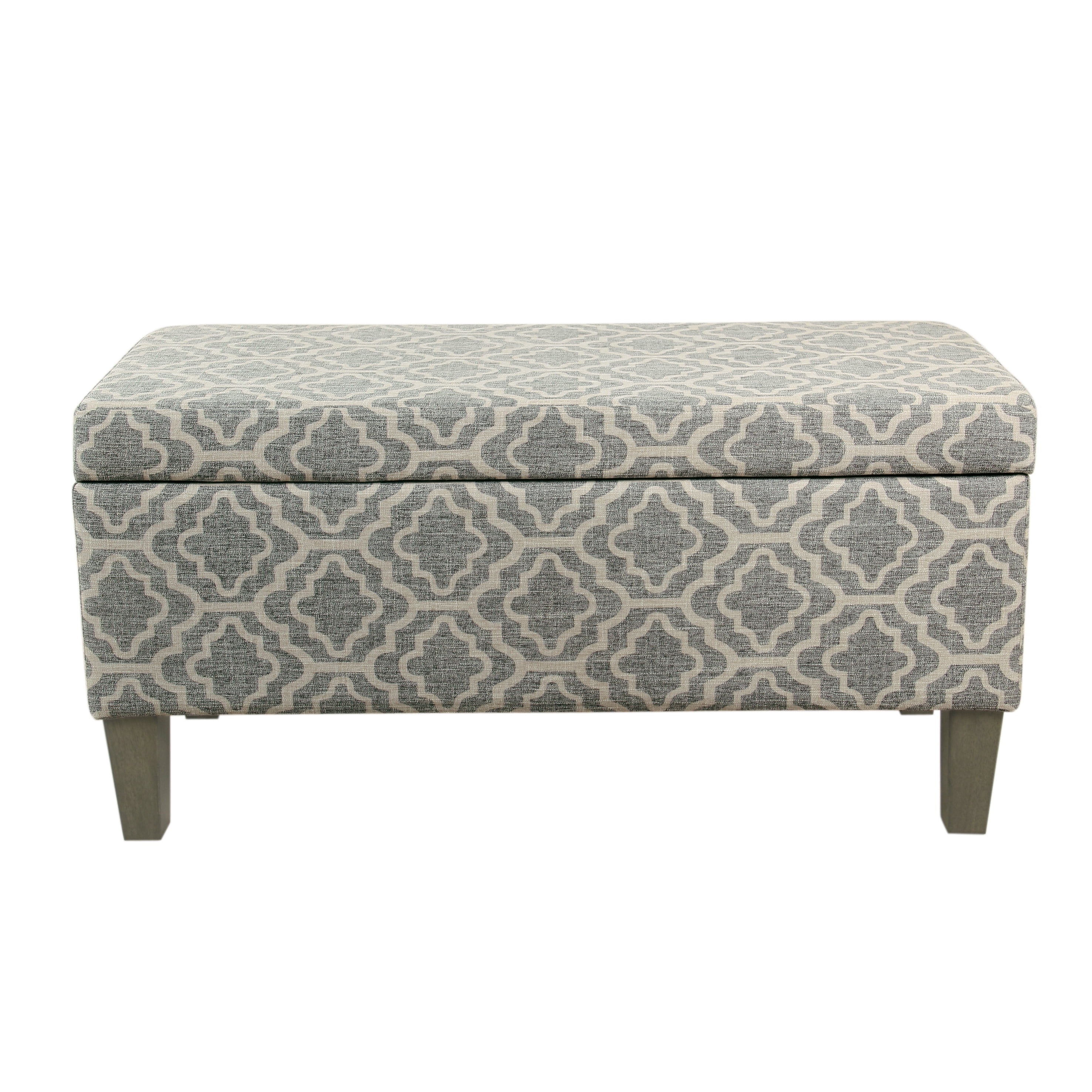 HomePop Large Decorative Storage Bench, Multiple Colors