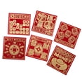 thumbnail image 2 of KLKCMS 6x Enveloppes Rouges Chinoises Enveloppes d'Argent Hong Bao pour Fête Mariage Anniversaires B, 2 of 9