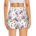 thumbnail image 2 of Lsque Orchids Flowers Printed Women's Running Shorts with Liner Pockets,Elastic Quick Dry Workout Athletic Gym Yoga Shorts,Womens High Waist Shorts-X-Large, 2 of 9