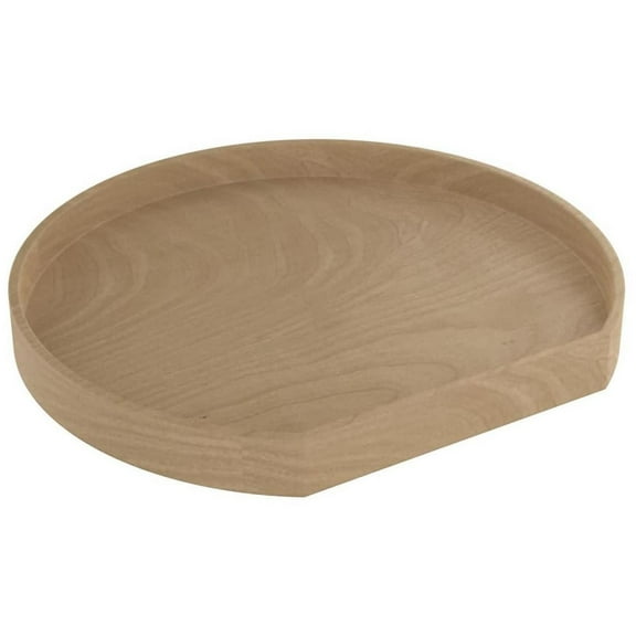 Rev-A-Shelf 4Wls201-20-Bs52 Wood Classics 1 Shelf 20" D Shaped Flat Edge Lazy Susan -