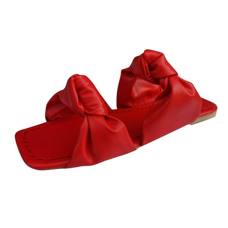 

Womens Sandals Women Slippers House Shoes For Women Women s Summer Flat Fashion Casual Daily Slippers Outdoor Pleated Slip On Shoes