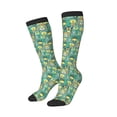 thumbnail image 2 of Fotbe Animals with Leaf print Women's Men's Novelty Crew Socks Cotton Socks Knee High Socks for Walking,Running,Nurses,Pregnancy, 2 of 8