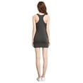thumbnail image 5 of LiangRou Women's Stretchy Scoop Neck Extra Long Racerback Tank Top Dark Gray Small (US 2 4 6), 5 of 8