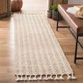 thumbnail image 2 of SAFAVIEH Natura Mesa Geometric Striped Runner Rug, Beige, 2'3" x 8', 2 of 7