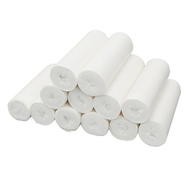 Rouleau d'Enveloppement en Gaze, Rouleau de Bandage en Gaze Multifonction Respirant 12 Pcs Extensible pour Bureau