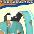 thumbnail image 5 of Shiba Inu and Ice Cream Blue Pattern 17" School Backpacks for Teens,Waterproof Oxford Fabric,S-Shape Padded Straps for School,Travel,Hiking,Camping, 5 of 6