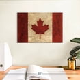 thumbnail image 3 of Elephant Stock Vintage Canadian Flag Wall Art - Horizontal Canvas Wall Art - Living Room Wall Decor - Flags Canvas - Red And Beige Decor By Avery Tillmon - 12" x 8", 3 of 8