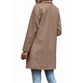 thumbnail image 4 of Women'S Outerwear Fashion Autumn Casual Button Windbreaker Winter Clothing with Pockets Khaki XXL, 4 of 6