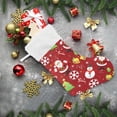 thumbnail image 5 of Coolnut Santa Claus and Snowman Christmas Stockings 1PCS,Big Xmas Stockings Gift Decorations and Party Supplies,Used for Fireplace Decoration Socks Christmas Tree Decoration, 5 of 7