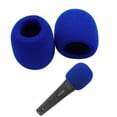 thumbnail image 2 of Cubierta de Micrófono de Espuma de Parabrisas de Micrófono Azul de 2 Piezas Cubierta de Sunnimix Instrumentos musicales, 2 of 8