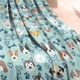 thumbnail image 3 of Cute Akita Dog Beagle Bulldog Rottweiler Dachshund Blanket,Comfortable Soft Flannel Throw Blanket,All Season,Warm Lightweight Blankets for Sofa Bed Couch Living Room Chair,60"x80", 3 of 4