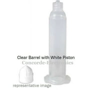 Nordson EFD 7366044 Barrels |  3cc Clear | White Piston for most fluids | 100/bx