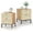 Beige(2 Drawers), variant on Brafabhome Set of 2 End Tables with 2 Drawers for Living Room, Rattan Nightstands with Large Storage for Bedroom, Modern Sofa Side Table with Sturdy Steel Legs | Beige