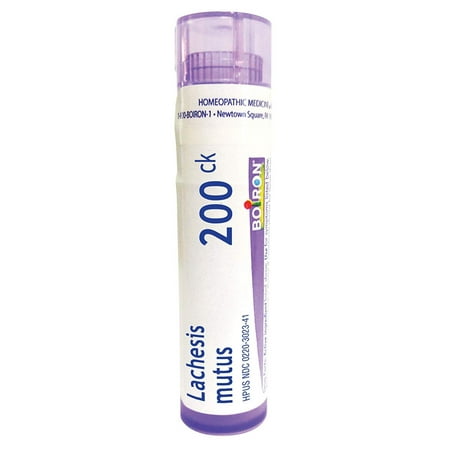 Lachesis Mutus 200CK, 80 Pellets, Homeopathic Medicine for Hot Flash, Homeopathic medicine that relieves Hot Flashes By