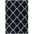 thumbnail image 6 of SAFAVIEH Daley Geometric Plush Shag Area Rug, Navy/Ivory, 5'1" x 7'6", 6 of 8