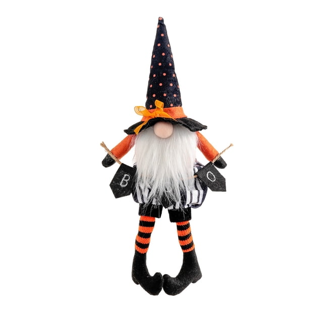 Muñeca de mago de Halloween, sombrero alto, bruja, Rudolph, decoración de anciano sin rostro