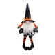 thumbnail image 1 of Halloween Witch Gnome Plush Decoration - Handmade Scandinavian Tomte with Broom for Home Decor, 1 of 2
