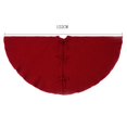 thumbnail image 4 of Abbracc Jupe de Sapin de Noël Base Fil Tricoté Tapis de Sol Décorations Rouge, 4 of 9