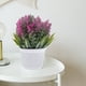 thumbnail image 4 of Adorno de flor de lavanda falsa con decoración de bonsái de lavanda de simulación de maceta, 4 of 6