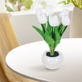 thumbnail image 4 of Luz De Noche De Tulipán Tulip Night Light Lighting Ornaments 300mAh Recargable LED Flower Lamp (Blanco), 4 of 9