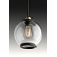 thumbnail image 5 of Progress Lighting Chronicle 1-Light Mini-Pendant, Antique Bronze, Clear Seeded Glass, Steel, Dry Rated, 5 of 7