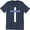 Navy Heather, variant on Techno Jesus Cross Religion Festival Dj Rave Music Lover Men's T-Shirt