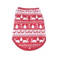 thumbnail image 2 of Gureui Matching Parent-Child Christmas Family Nightclothes, Long Sleeve Christmas Cartoon Elk Print Pattern Round Neck Tops + Long Trousers Suit / Romper / Dog Wear, 2 of 9