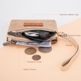 thumbnail image 5 of Wrangler Wallet for Women RFID-Blocking Floral Embossed Coin Purse Lightweight Wristlet Wallets, Tan, 5 of 6