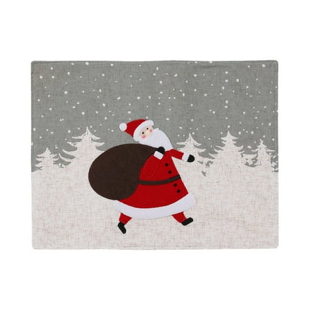 

Dezsed Christmas Decorations European And American Style Cartoon Santa Claus Snowman Placemats Holiday Hotel Home Restaurant Tablecloth Tablecloth Insulation