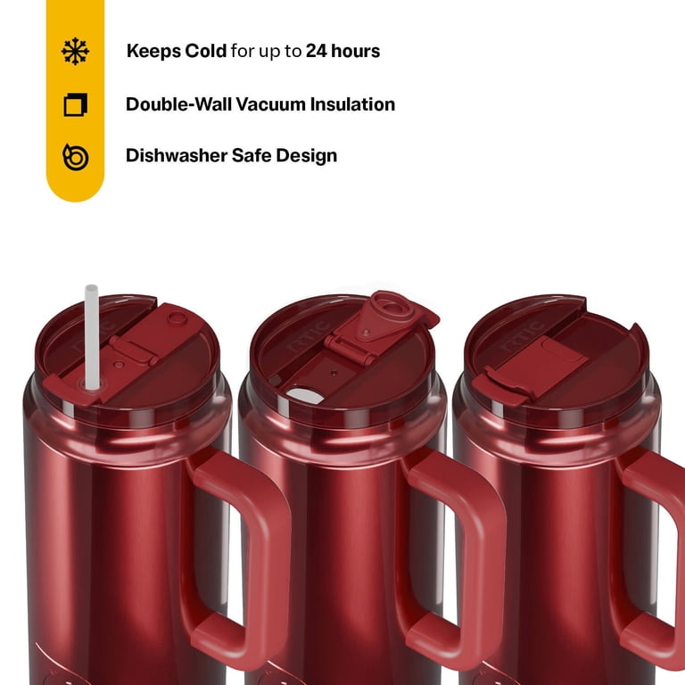 RTIC 64 oz Ceramic Lined Insulated Road Trip Tumbler, Leak