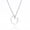 Silver, variant on Silver Devil Love Heart Pendant Necklace Stainless Steel Jewelry