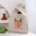 thumbnail image 4 of Fiudx Liquidación de ahorros de verano Bonitas bolsas de punto para caramelos navideños, bolsos cruzados, bolsos de mano con asa para la muñeca, bolsas de regalo navideñas para mujeres, 4 of 6