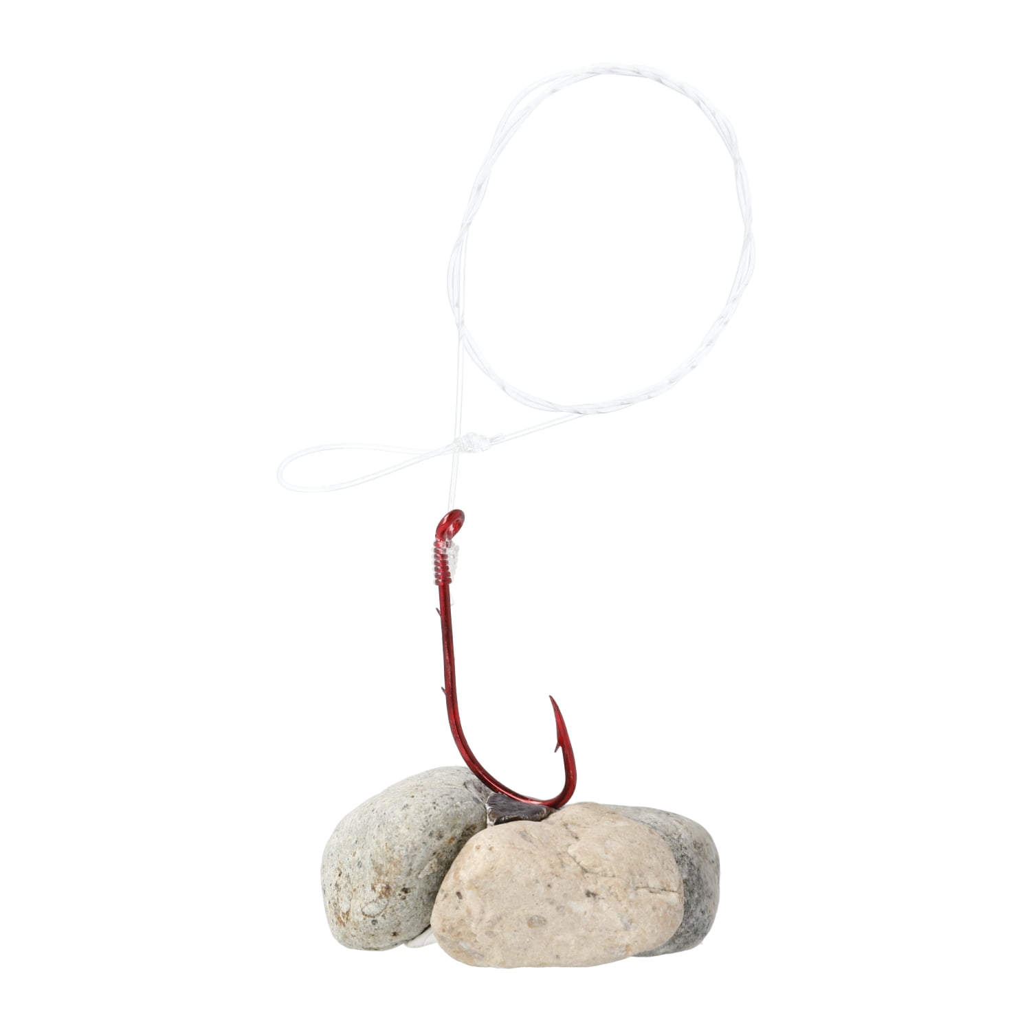 (2 pack) Lazer Sharp 9139RH-1/0 Lazer Sharp Baitholder Snell, Sea Guard Red, Size 1/0