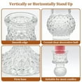 thumbnail image 3 of Juego de 6 Candelabros de Cristal, Candelabros Cónicos de Diamante Transparente para Centros de Mesa, Decoraciones del Hogar, 3 of 5