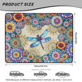 thumbnail image 7 of Xixirimido Universal Car Trunk Mat All Weather Trunk Protection Cargo Liner, Durable Non-slip Cargo Mat Rear Trunk Liner Car Accessories, Vibrant Boho Mandala Dragonfly, 7 of 7