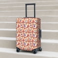 thumbnail image 2 of Lsque Corgi Head with Floal Printed Luggage Cover, Travel Luggage Protector,Scratch and Dirt Resistant, Fits 18-32 Inch Luggage - Medium, 2 of 9