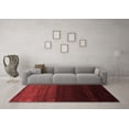 thumbnail image 3 of Ahgly Company Indoor Round Abstract Red Contemporary Area Rugs, 7' Round, 3 of 4