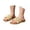 Beige-3, variant on SGMVNU Girls Braid Strap Sandals Open Toe on Flat Dress Shoes Little/Big Kids Slides Summer Beach Boho Sandals, Size 11-11.5 Years, Beige-1