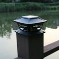 thumbnail image 3 of Solar Post Cap Lights Outdoor Post Solar Lights LED Bulb Fence Post Lights for Inch Wooden Posts Warm White, 3 of 5