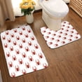 thumbnail image 2 of Yiaed Spiders Insects Print Bathroom Mat Set 2 Pieces Mat Anti-Skid Pad Ultra Soft and Absorbent Bathroom Bath Mat Contour Bath Rugs for Toilet Base, 2 of 6