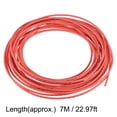 thumbnail image 2 of Uxcell Heat Shrink Tubing 1/4"(6mm) Dia 10mm Flat Width 2:1 rate 7m Red, 2 of 5