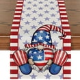 thumbnail image 4 of ⚡ Big Sale ! Holiday Craft Decoration Independence Day Table Flag Patriotic Stripes Wired Edge Ribbon Printing Customized Satin Flag, 4 of 4
