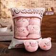 thumbnail image 4 of Adorable almohada de bocadillo, juguete de peluche, pudín, decoración, figura de gatito extraíble, 4 of 5