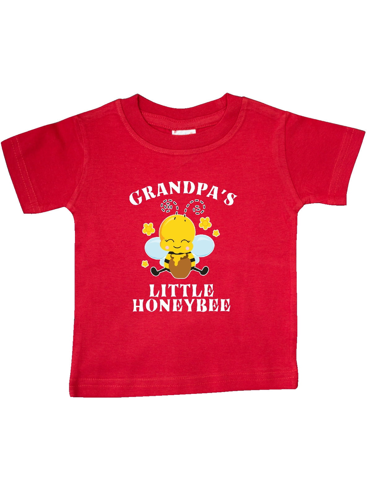 Download Cute Bee Grandpa's Little Honeybee with Stars Baby T-Shirt ...