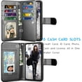 thumbnail image 3 of For Samsung Galaxy S25 Plus Case Wallet with Credit Card Holder for Women Men, Flip PU Leather Wallet Phone Case for Galaxy S25 Plus, Tekcoo Detachable Magnetic Kickstand Cover, Black, 3 of 8