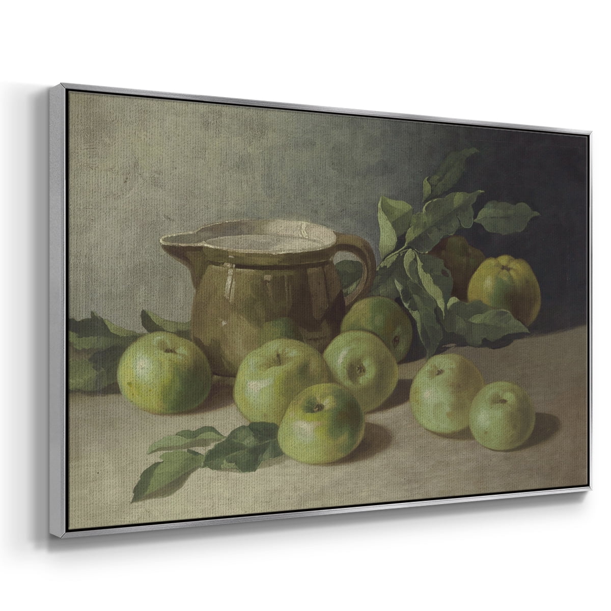 Vintage Botanical Print-LXXXVI By Wexford Home Framed in Silver Wood Gallery Wrapped Canvas 27 in. x 41 in.
