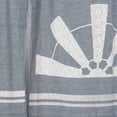 thumbnail image 2 of VHC Brands Sawyer Mill Windmill Graphic/Print Chambray Cotton Farmhouse Kitchen Rod Pocket Hanging Loops Stenciled 20x60 Curtain, Valance, Denim Blue, 2 of 7