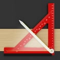 thumbnail image 4 of Adjustable Angle Horizontal Ruler 90 Degree Ruler Aluminum Alloy Triangle Ruler, 4 of 9