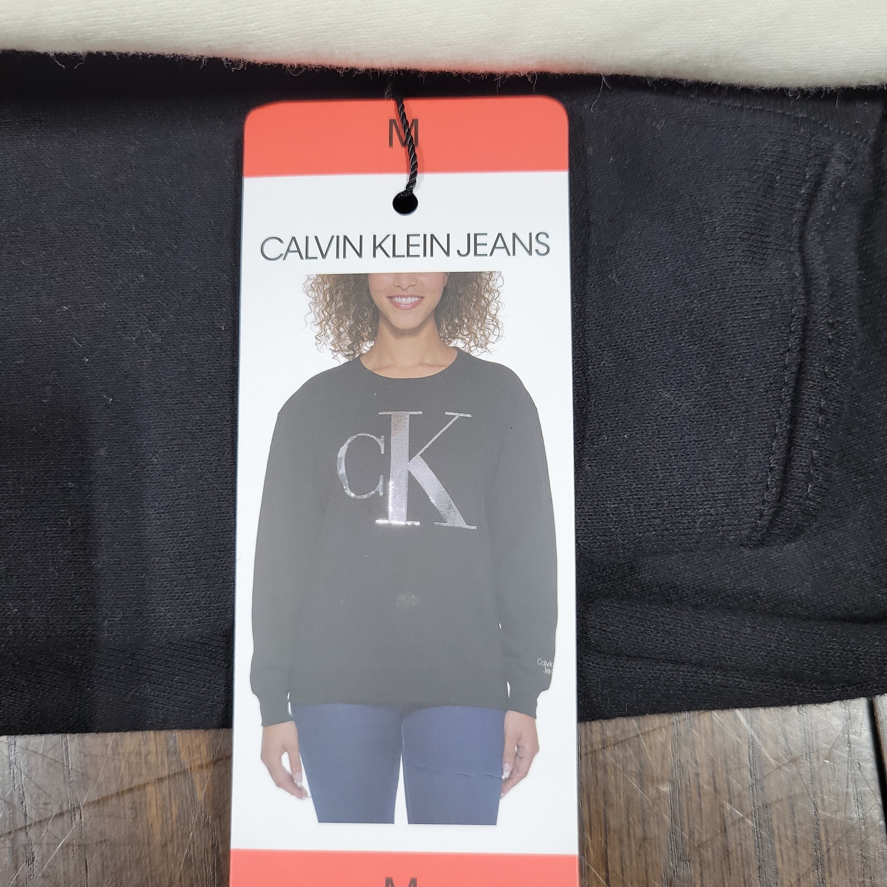 Calvin Klein Jeans CK Sequin Logo Sweatshirt Pullover - Walmart.com