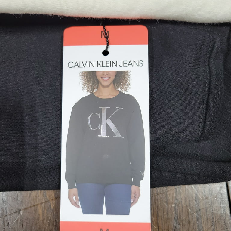 Calvin Klein Jeans CK Sequin Logo Sweatshirt Pullover 
